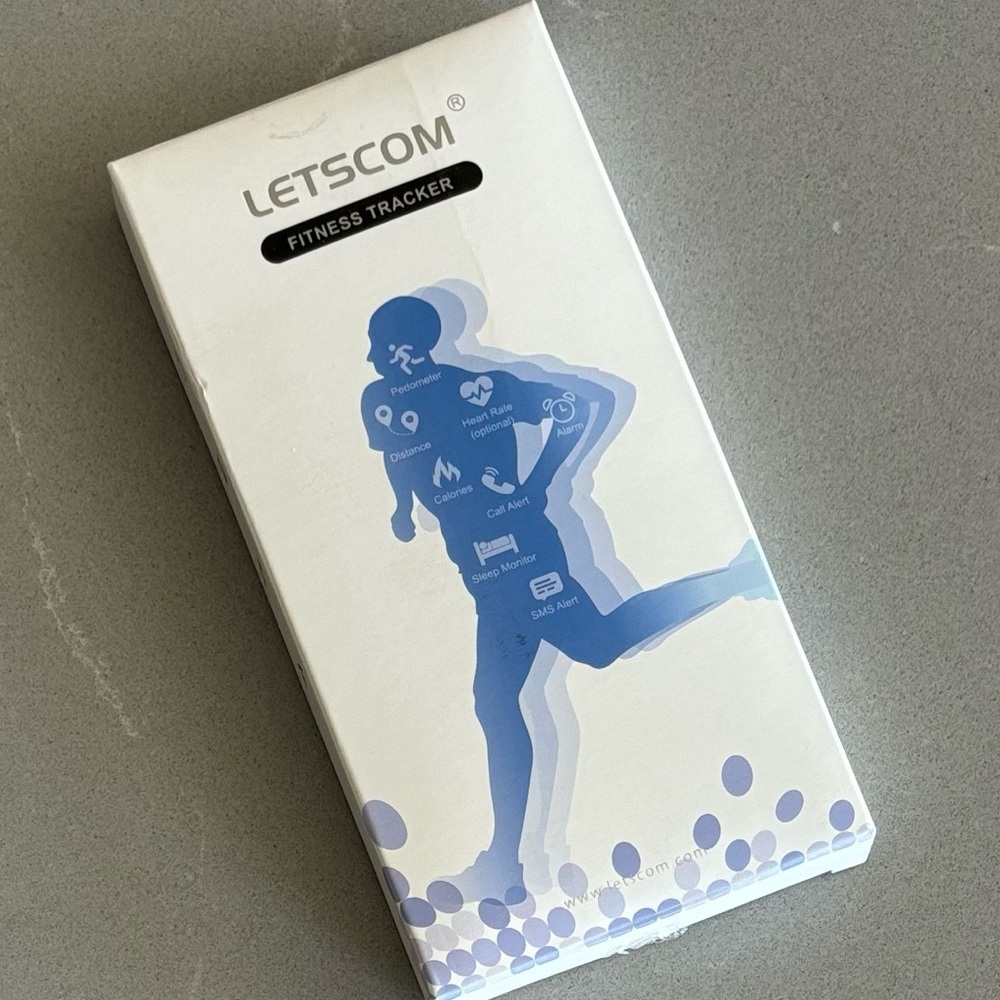 LETSCOM Fitness Tracker Purple Wristband